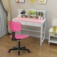 thumbnail image 3 of Homy Casa Small Comfortable Pink Office Chair With Swivel Adjustable Height for Study Playroom, 3 of 9