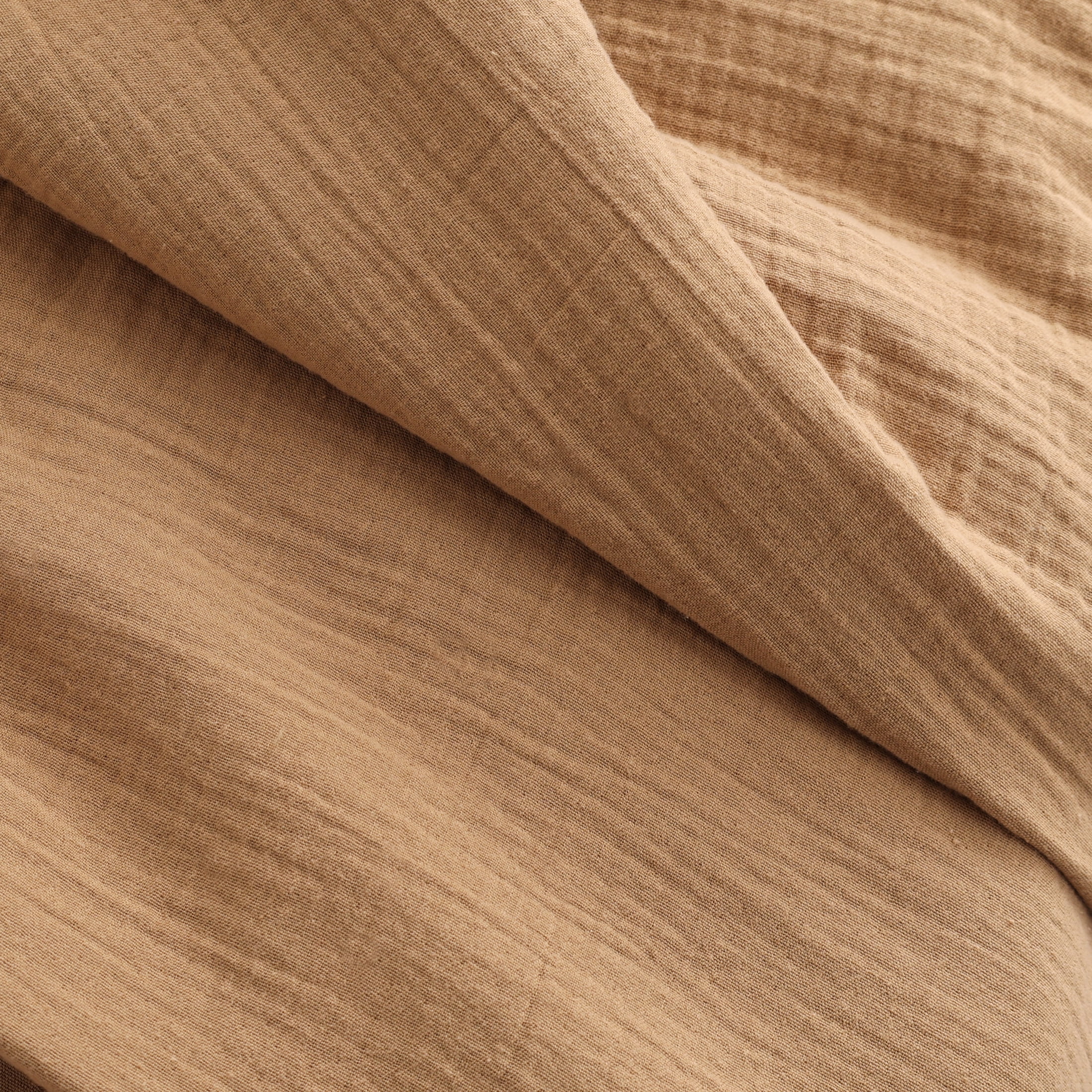 Better Homes & Gardens Gauze Reverse to Cozy Knit Super Soft Throw Blanket, Oversized, Dark Caramel