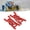 Red, variant on Yajisi 2pcs RC Front Lower Suspension Arm Aluminum Alloy for LOSI 1/10 22S 2WD No Prep Drag Car Green (3.35 inches / 8.5 cm)