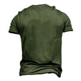 thumbnail image 3 of LNZGNM Mens Graphic T-Shirts 250 Anniversary USA Christian Short Sleeve Shirts Usa Flag Crewneck Patriotic T-Shirt Stylish Outdoor Tees,Army Green M, 3 of 3