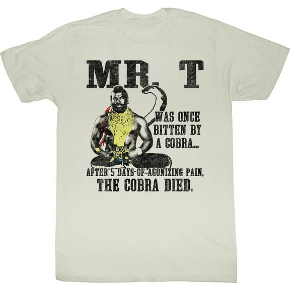 Mr. T Icons Cobra Died Adult Short Sleeve T Shirt
