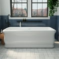 thumbnail image 4 of Dreamline BT17X3267C00 Crest 67" Free Standing Acrylic Soaking Tub - White, 4 of 6