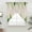 Beige, variant on Spring Leaves Swag Curtains for Kitchen/Bedroom/Living Room, Pastoral Garden Botanical Rustic Burlap Scalloped Curtains 63 Inch Long, Window Swag Topper Curtains Valances 2 Panels Set 36"x63"