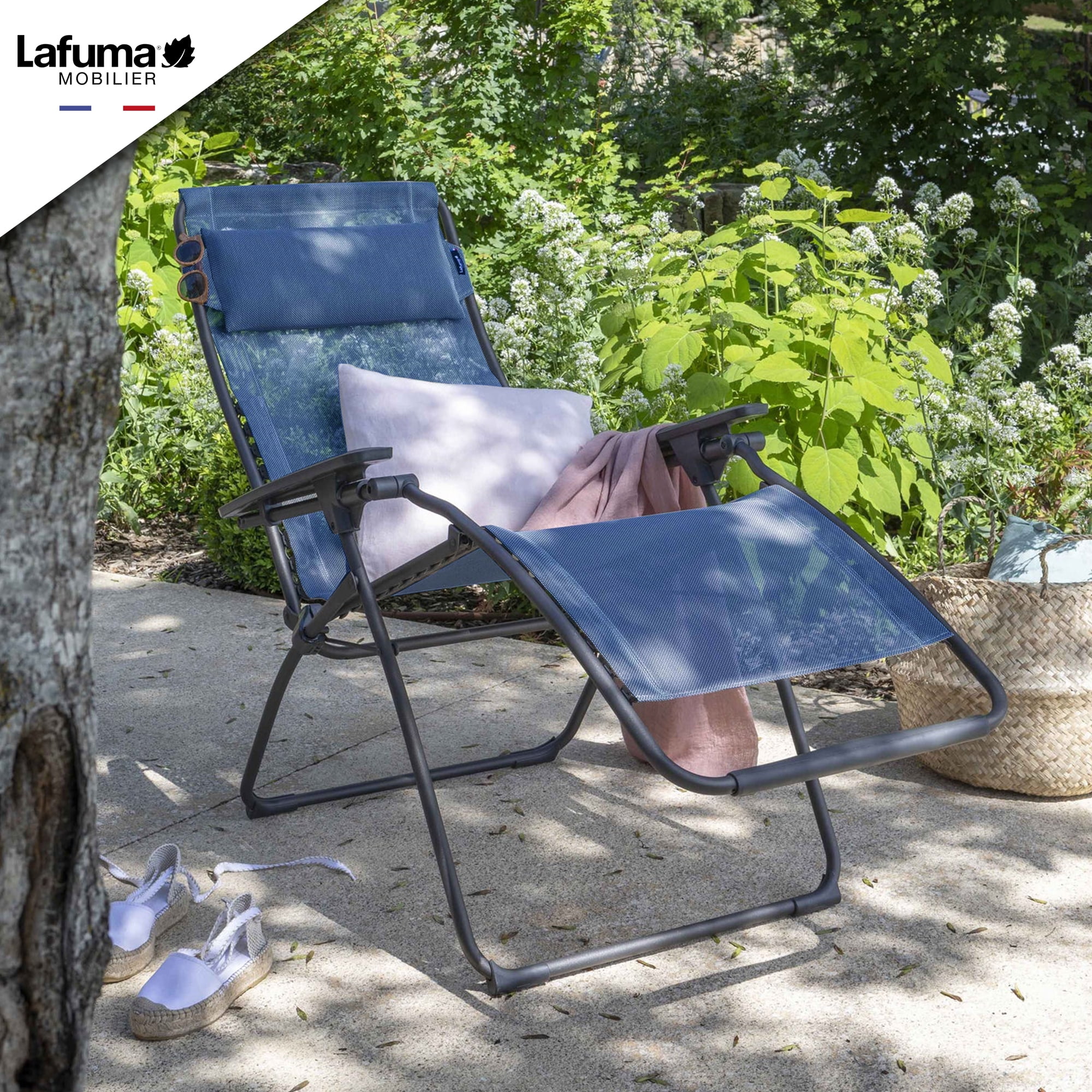 Lafuma Futura XL Zero Gravity Outdoor Steel Framed Recliner Chair