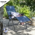 thumbnail image 4 of Lafuma Futura XL Zero Gravity Outdoor Steel Framed Recliner Chair, Ocean, 4 of 6