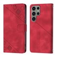 thumbnail image 2 of Compatible with Samsung Galaxy S23 Ultra 5G Classic Embossed PU Leather Case with Card Holder Shockproof Cover, 2 of 5