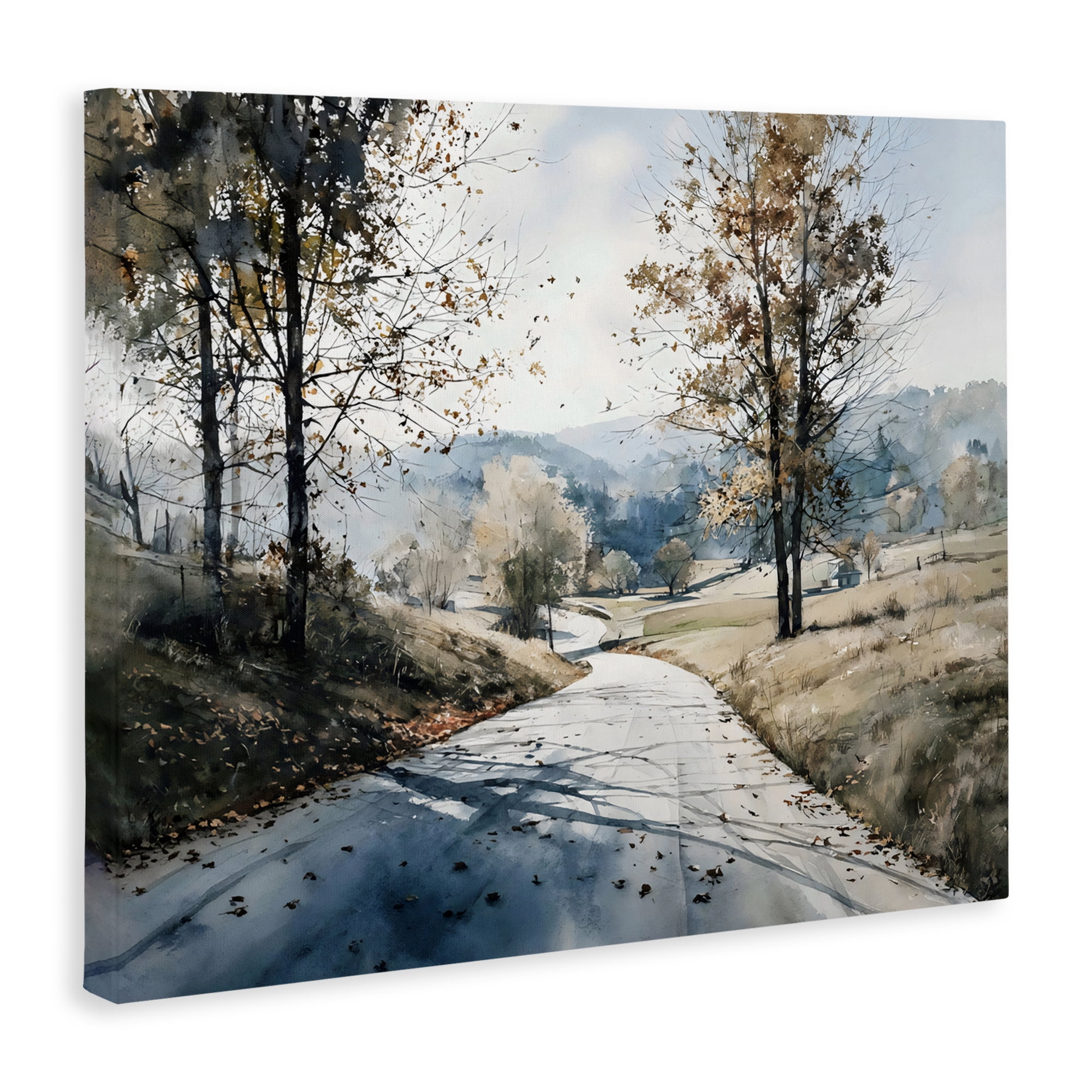 Stupell Industries Country Road in Autumn Canvas Wall Art, design by Franklyn Gregory