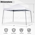 thumbnail image 2 of MASTERCANOPY 10' x 10' Portable Pop Up Canopy Tent with Large Base, White, 2 of 5