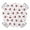 White, variant on Festival Balloon Round Table Cover, Playful Party Banners Birthday Cupcakes Black Background Waterproof Fitted Tablecloths for 36"-44" Tables, Washable Picnic Table Cover for Dining Indoor Outdoor