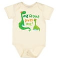 thumbnail image 3 of Inktastic My Granna Loves Me Grandson Boys Baby Bodysuit, 3 of 5