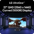 thumbnail image 3 of LG UltraGear 27" Curved QHD Gaming Monitor, 180Hz, AMD FreeSync 27GS60QN-B, 3 of 11