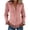 Pink, variant on Womens Western Cowboy Style Suede Fringe Button Down Shirt Slim Fit Long Sleeve Collared Top with Chest Patch BeigeS