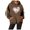 Coffee, variant on Oversized Hoodies for Women Casual Long Sleeve Loose Fit Tops Baseball Print Crewneck Fall Lightweight Sweatshirts