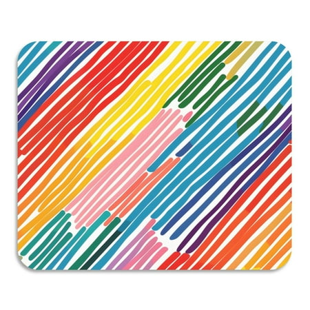 

ALAZA Dish Drying Mat for Kitchen Rainbow Geometric Stripes Print Counter Absorbent Draining Pad 15.7 x11.8