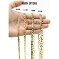 thumbnail image 6 of Mens Gold Chain - Solid Figaro Chain - Silver / 10K / 14K, 6 of 7