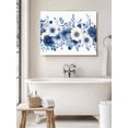 thumbnail image 6 of White Blue Floral Wall Art for Living Room,Canvas Picture Wall Decor for Bathroom Bedroom,Elegant Leaves Spring Flowers Painting Artwork for Office Kitchen Hallway Dining Room Home Decor 16"x20", 6 of 8