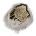 thumbnail image 4 of Cheveux Faux, Cheveux Confortables à la Mode Gris Argenté pour Fête, 4 of 8