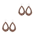 thumbnail image 2 of Pendientes retro de leopardo con gota de agua Qarigey para mujeres y niñas, 2 of 6