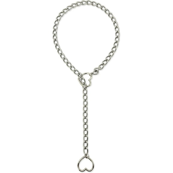 O-Ring Slip Chain Necklace For Women, Handmade Punk Rock Cuban Adjustable Lariat Y-Necklcae Jewelry