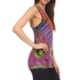 thumbnail image 3 of Sakkas Cicily Tie Dye Summer Tank Top Tee - Purple - OSP, 3 of 4