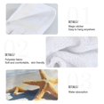 thumbnail image 4 of Dailycode Kitchen Wash Cloths with Hanging Loops Absorbent Absorbent Quick Drying Hand Towels, 2 Pack, Starfish Beach Coconut Tree, 4 of 7