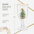 thumbnail image 3 of Spode Copas de Pedestal de 16 Oz con Diseño de Árbol de Navidad Dorado (Juego de 4): Copas con Borde Dorado, Cristalería Festiva para Cenas Navideñas, Regalos de Boda, Cristalería Navideña para Vino,, 3 of 7