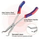 thumbnail image 2 of Juego de alicates para mangueras WORKPRO, 3 piezas, largo alcance, 28 cm, 2 of 7
