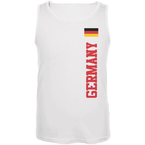 World Cup Germany White Adult Tank Top - 3X-Large