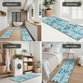thumbnail image 5 of Blue Geometric Triangle Diamond Pattern Kitchen Rugs Sets Of 3,Kitchen Runner Rugs Non Skid Washable,Decorative Kitchen Floor Mats for Kitchen,Sink,Laundry,17"x30"+ 17"x47" + 17"x59", 5 of 6