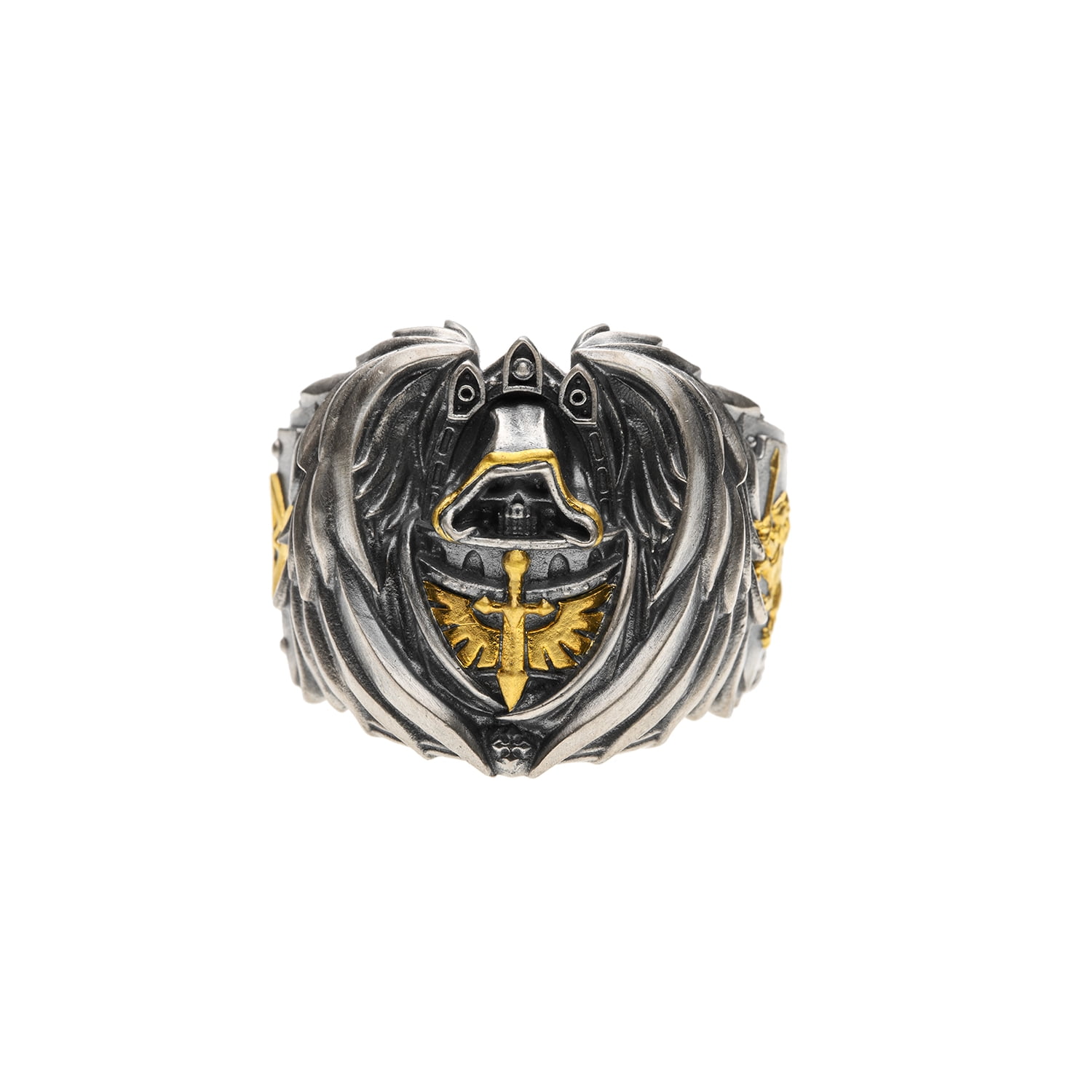 Starforged Warhammer 40K Dark Angel Ring Mark of HexagramMaton Lion King
