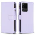 thumbnail image 2 of Compatible with Samsung Galaxy S20 Ultra 5G Premium PU Leather Wallet Case with 9 Card Slots Zipper Pocket and Hand Strap, 2 of 5