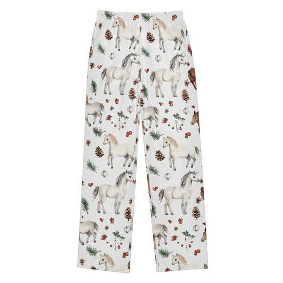 joogoo Cute Horse Pinecones Pajama Pants Pj Bottoms Sleepwear Lounge L
