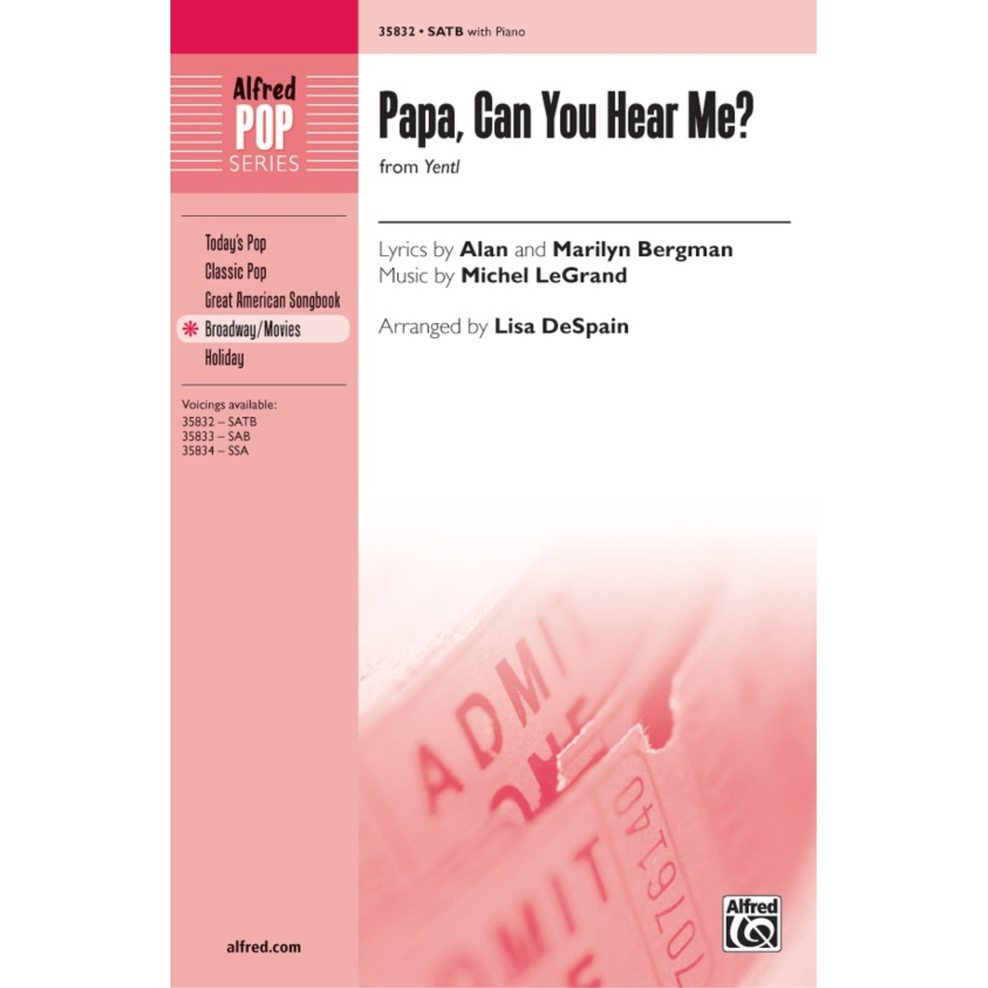 Papa Can You Hear Me Lyrics By Alan And Marilyn Bergman Music By Michel Legrand Arr Lisa Despain Walmart Com Walmart Com Papa Can You Hear Me Lyrics By Alan And Marilyn Bergman Music By Michel Legrand Arr Lisa Despain Walmart Com Walmart Com