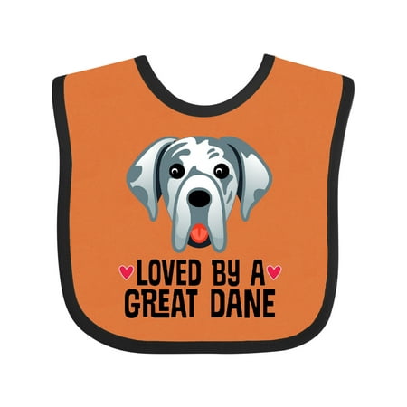 Inktastic Great Dane Dog Lover Boys or Girls Baby Bib