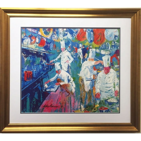 LeRoy Neiman "La Grand Cuisine" CUSTOM FRAMED Art Litho Generic