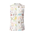 thumbnail image 6 of Lsque Summer Rabbit Print Men's Cotton Blend Sleeveless Muscle Shirts (S-3XL)- Moisture Wicking, Odor Protection, UPF 30+,Medium, 6 of 8