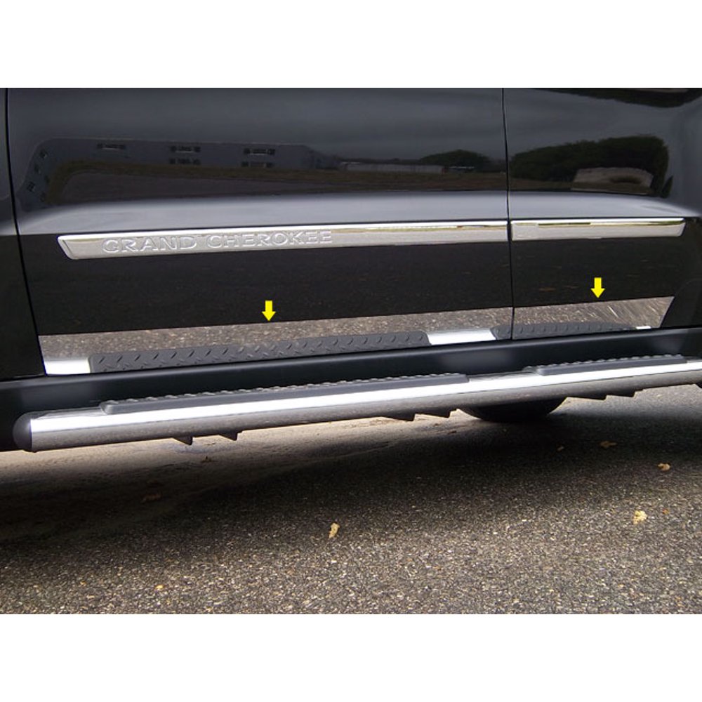 Stainless Rocker Panel Trim 4Pc Fits 20112020 Jeep Grand Cherokee TH51080 QAA