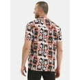 thumbnail image 3 of Chucky Men's & Big Men's Graphic Button Shirt with Short Sleeves, Sizes XS-3XL, 3 of 5
