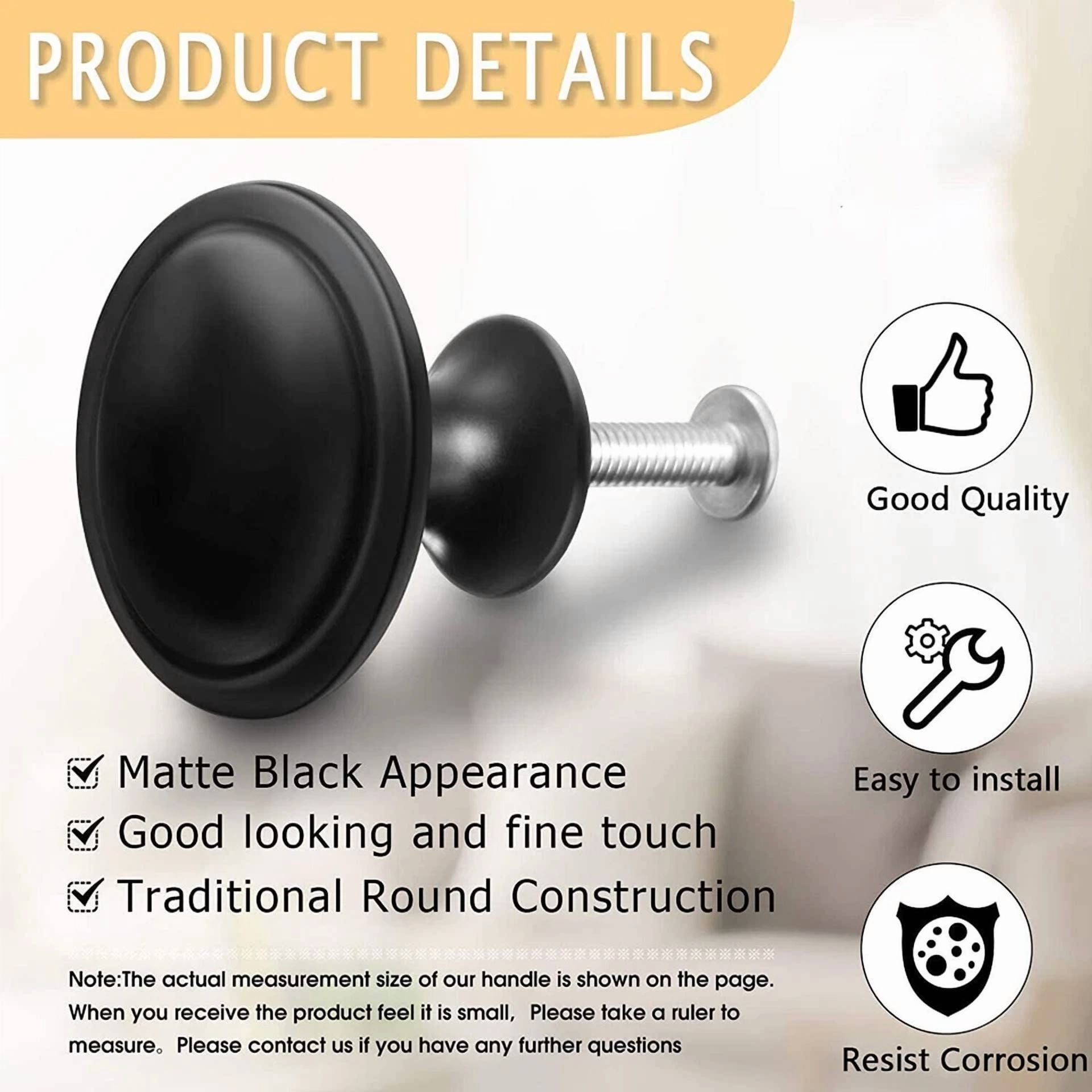 Cabinet Knobs Black Cabinet Pulls Knobs Round Drawer Knobs Screws For Furniture