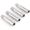 thumbnail image 1 of Extensiones de tapa de válvula, válvula de rueda de coche, tapa de extensión de metal, extensor de válvula, tapa extendida, válvula de vástago apta para coche, camión, furgoneta, caravana (4 piezas, plateado) XianweiShao 1327533282741, 1 of 1