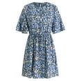 thumbnail image 4 of Vestido de mujer, vestido de mujer, vestido de verano con cuello redondo, vestido de cintura alta diseñado para el futuro, 4 of 9