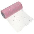 thumbnail image 1 of 1 Roll Tulle Ribbon Cuttable Tulle Ribbon Handcrafting Netting Sequin Ribbon for Gift Crafts, 1 of 8
