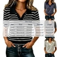 thumbnail image 3 of Acaics Women's Short-Sleeve Classic V-Neck Collared Casual Polo Sweater Tops Versatile Pullovers for Formal and Everyday Wear, 3 of 5