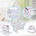 thumbnail image 1 of Muebles para casa de muñecas Jadeshay Accesorios 1:12 cuna cochecito diseño elevado, 1 of 10