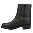 thumbnail image 2 of Dingo Men's Rev Up Zipper Motorcycle Boot Square Toe Black 9.5 EE US, 2 of 2