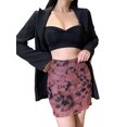 thumbnail image 3 of Mialoley Jupe Courte Ajustée pour Femmes, Motif Imprimé Taille Haute, 3 of 7
