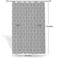 thumbnail image 3 of MONOJOY Hexagon Fabric Shower Curtain for Bathroom, Modern Bath Decor with Hooks, Hotel Quality, 72x72 Inch, 3 of 7
