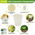 Compostable Disposable 3oz Bathroom Cups 100P Mouthwash Eco Friendly