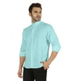 thumbnail image 4 of Bestman Formal Front Button Placket Solid Shirts For Mens Long Sleeve Regular Fit Shirt, 4 of 7
