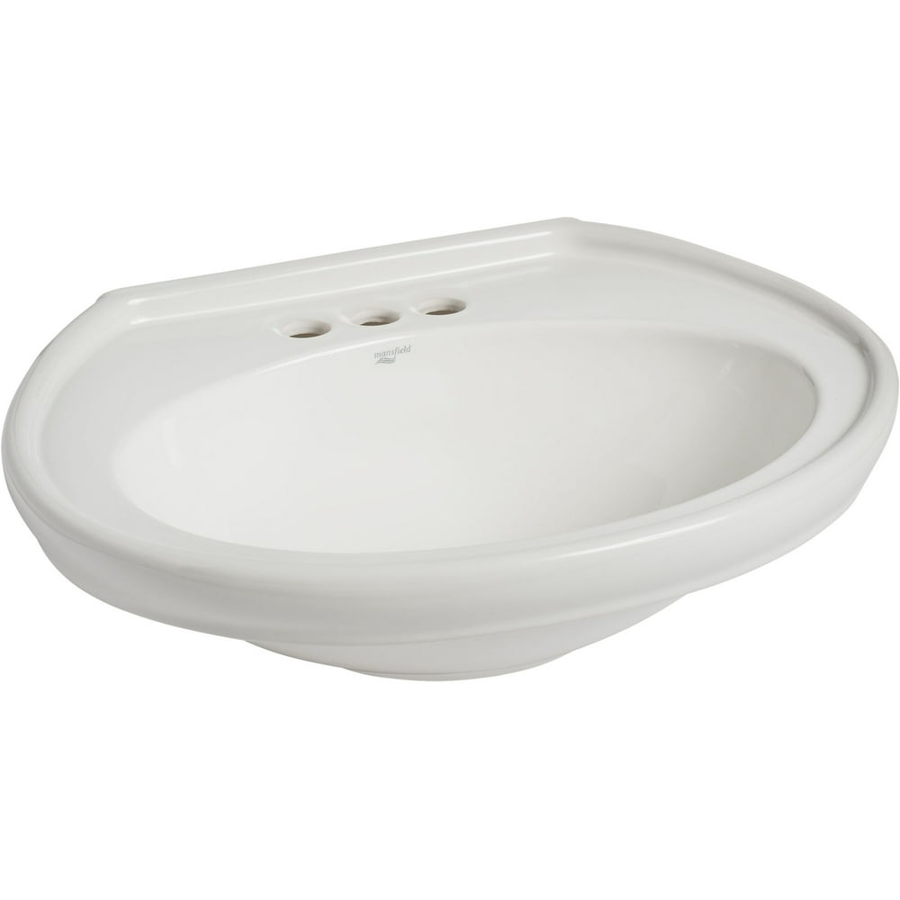Mansfield 3384 Waverly 241/2" Vitreous China Pedestal Bathroom Sink White